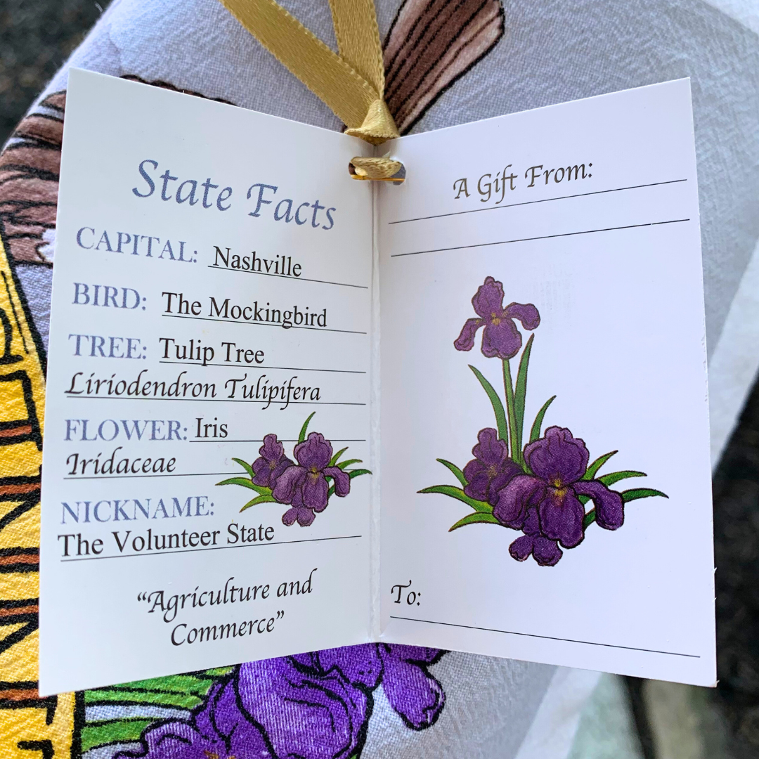 Tennessee State Flour Sack Towel with Gift Card