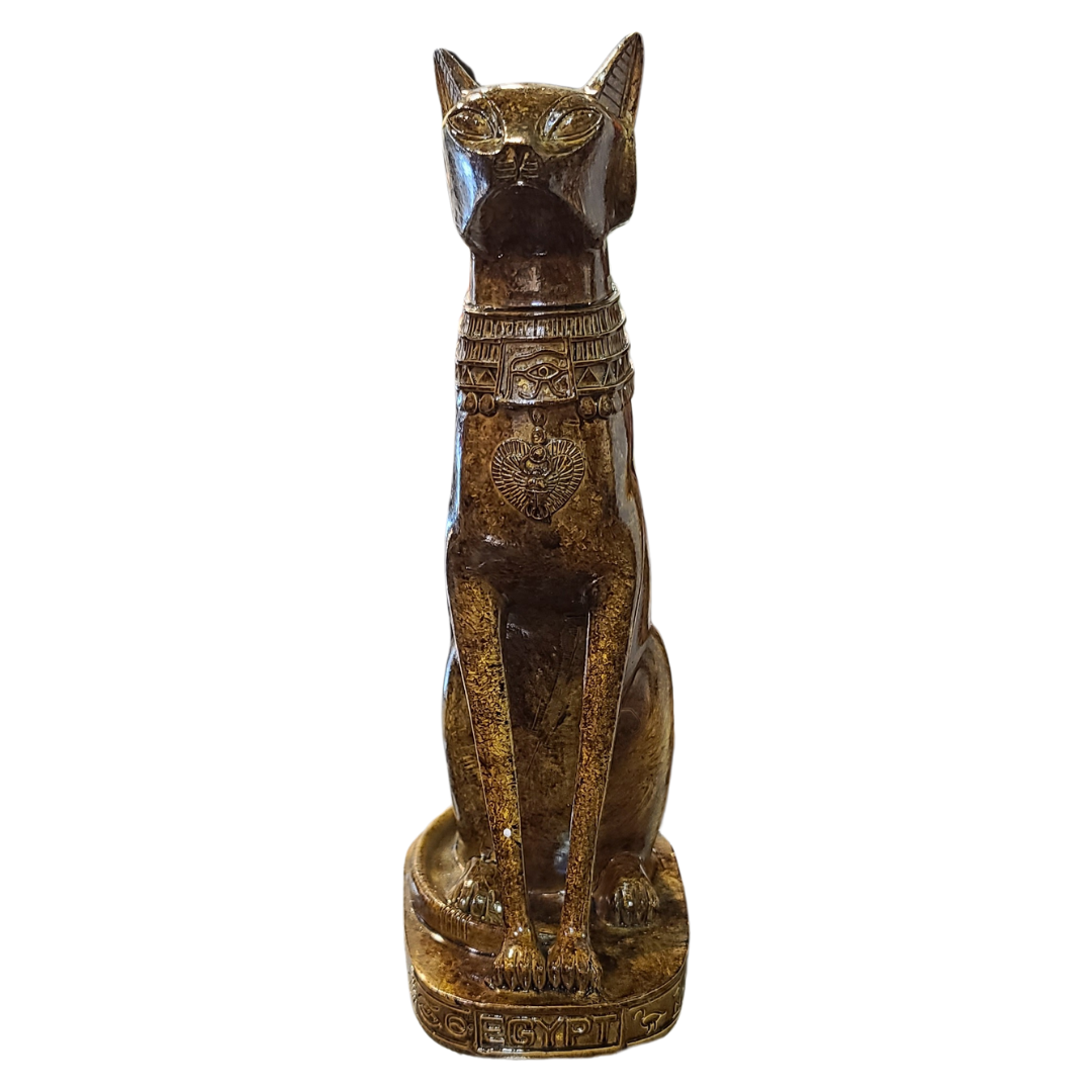 Egyptian-Style Cat Statue