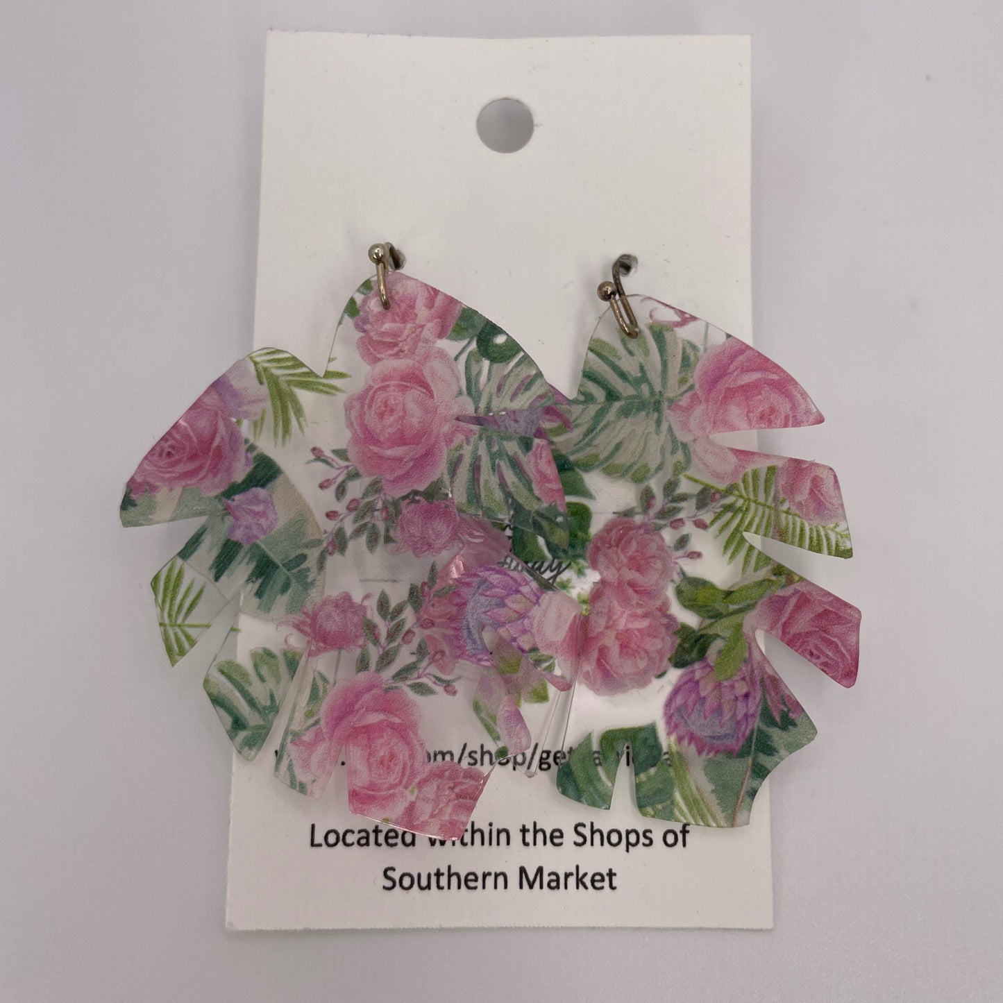 Palm Floral Waterproof Earrings