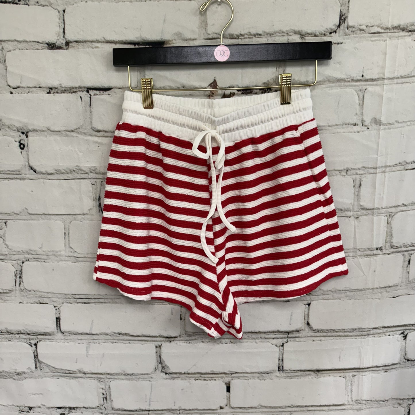 Zenana Striped Red and White Set