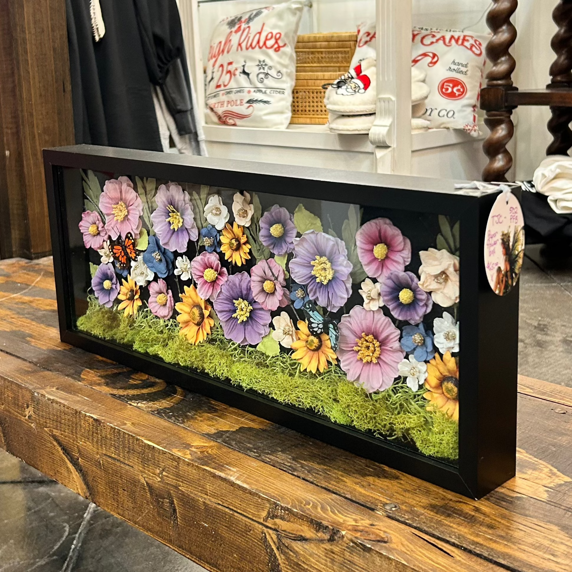 Paper Flowers Shadow Box