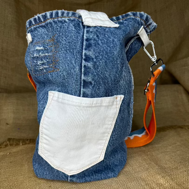Handmade Denim Patchwork Bag