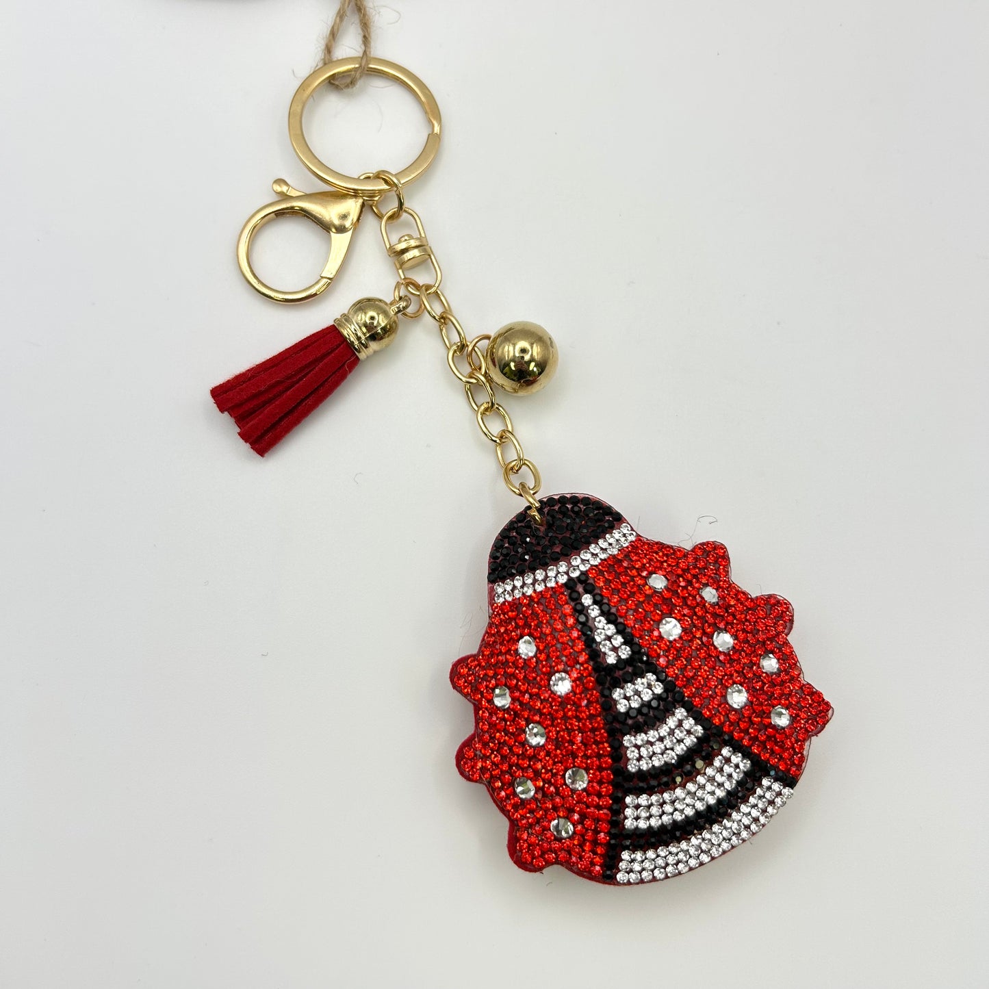 Sparkly Keychains – Cherry, Ladybug, Avocado, & Llama