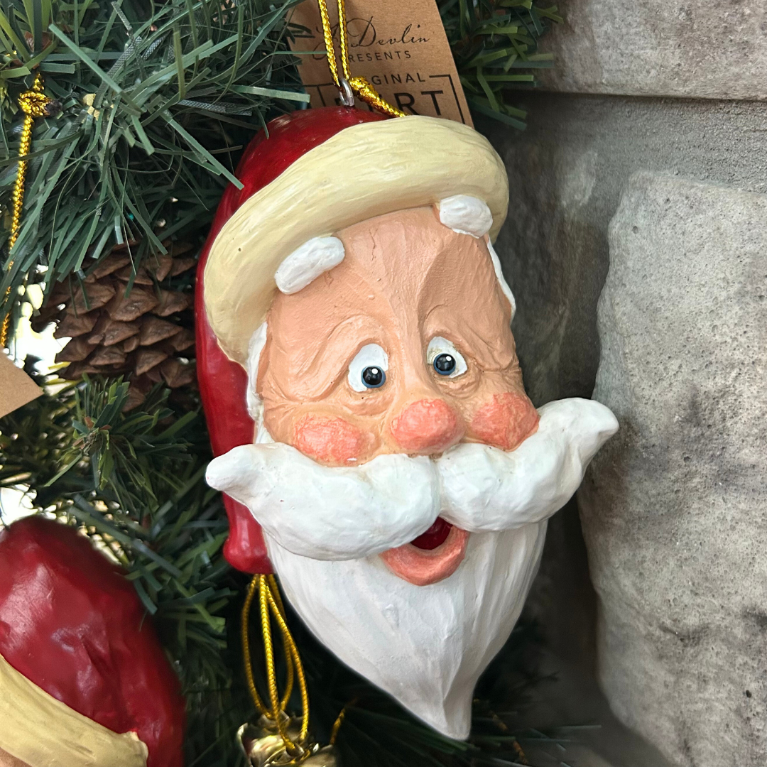 Santa Head Ornaments