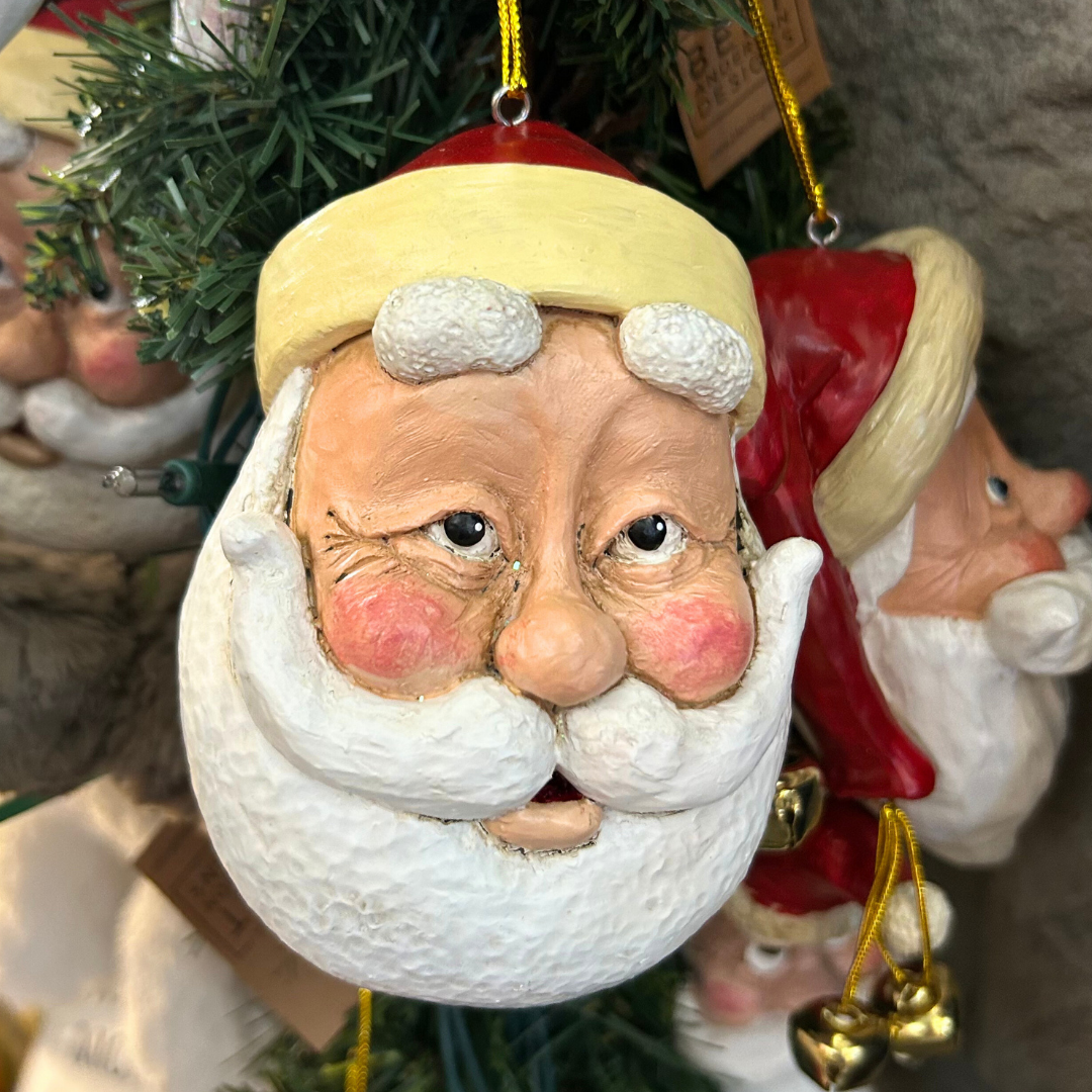 Santa Head Ornaments