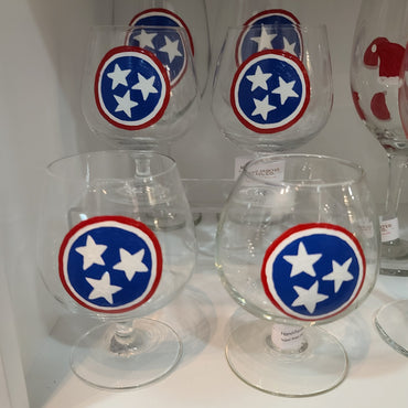 Hand Painted TriStar Snifter Glass