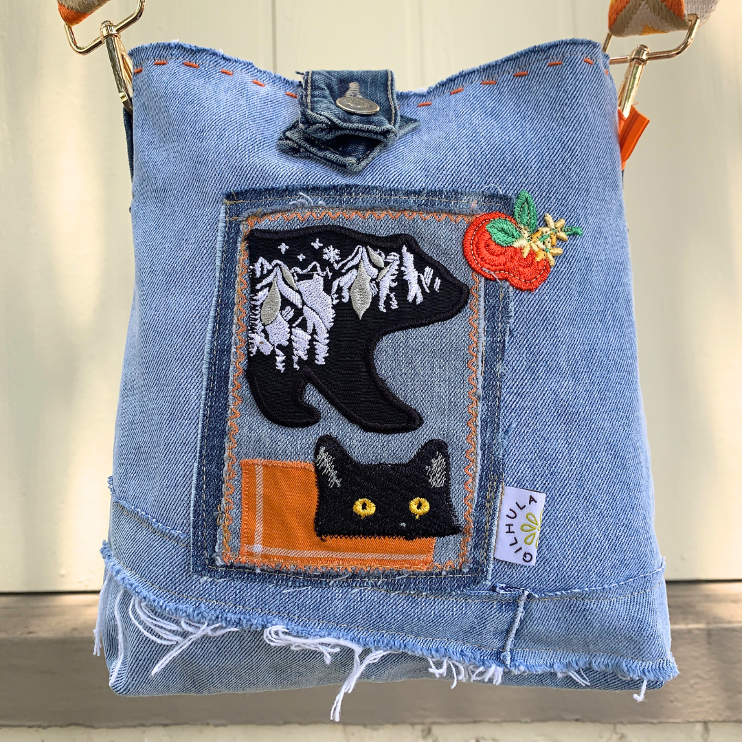 Denim Patchwork Bag
