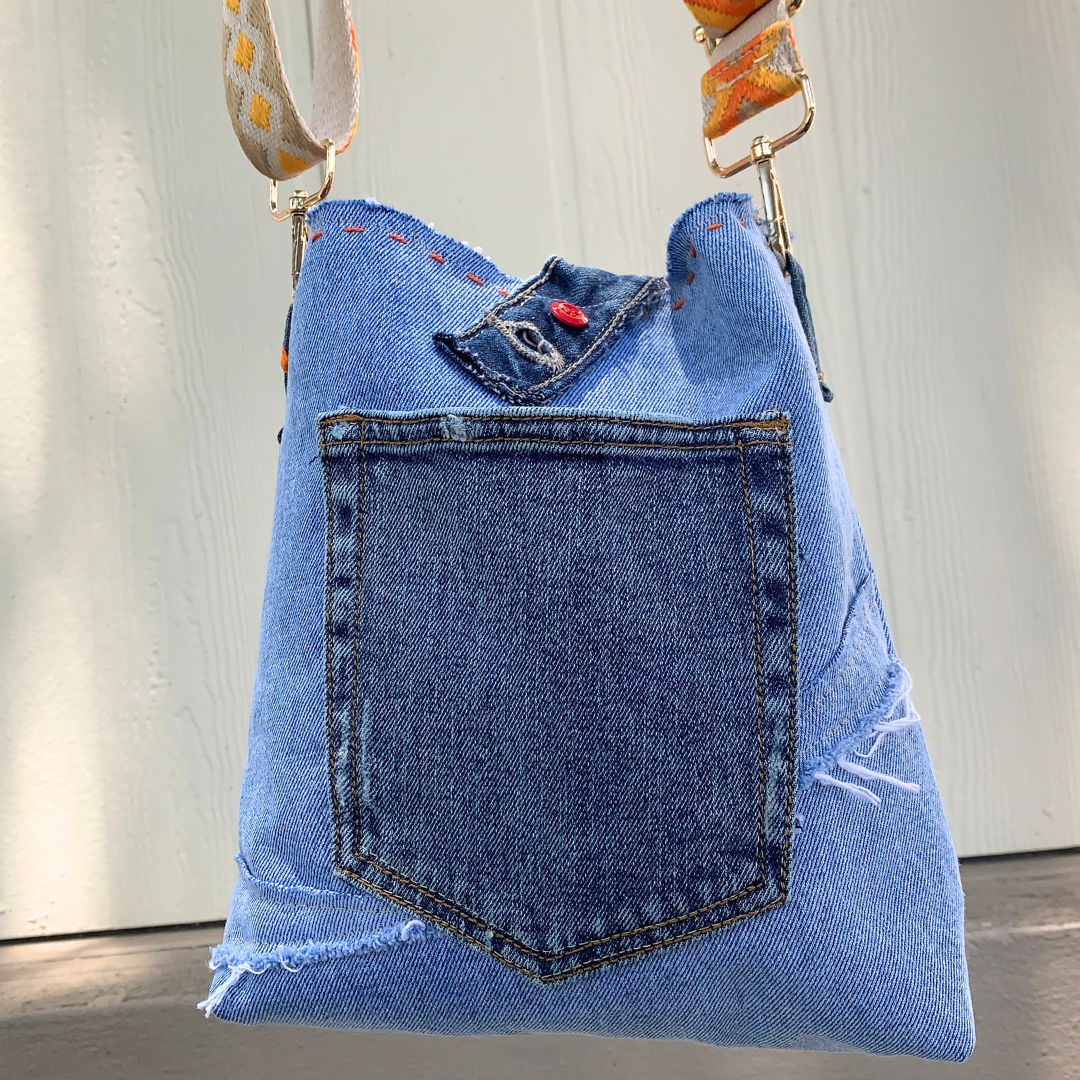 Denim Patchwork Bag