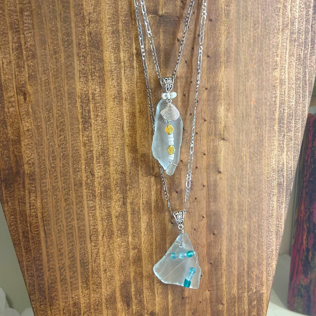Sea Glass Pendant Necklace