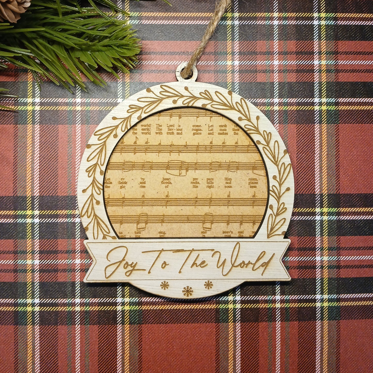 Christmas Song Wreath Ornaments