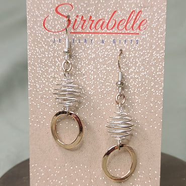 Dainty Gold and Silver Earrings