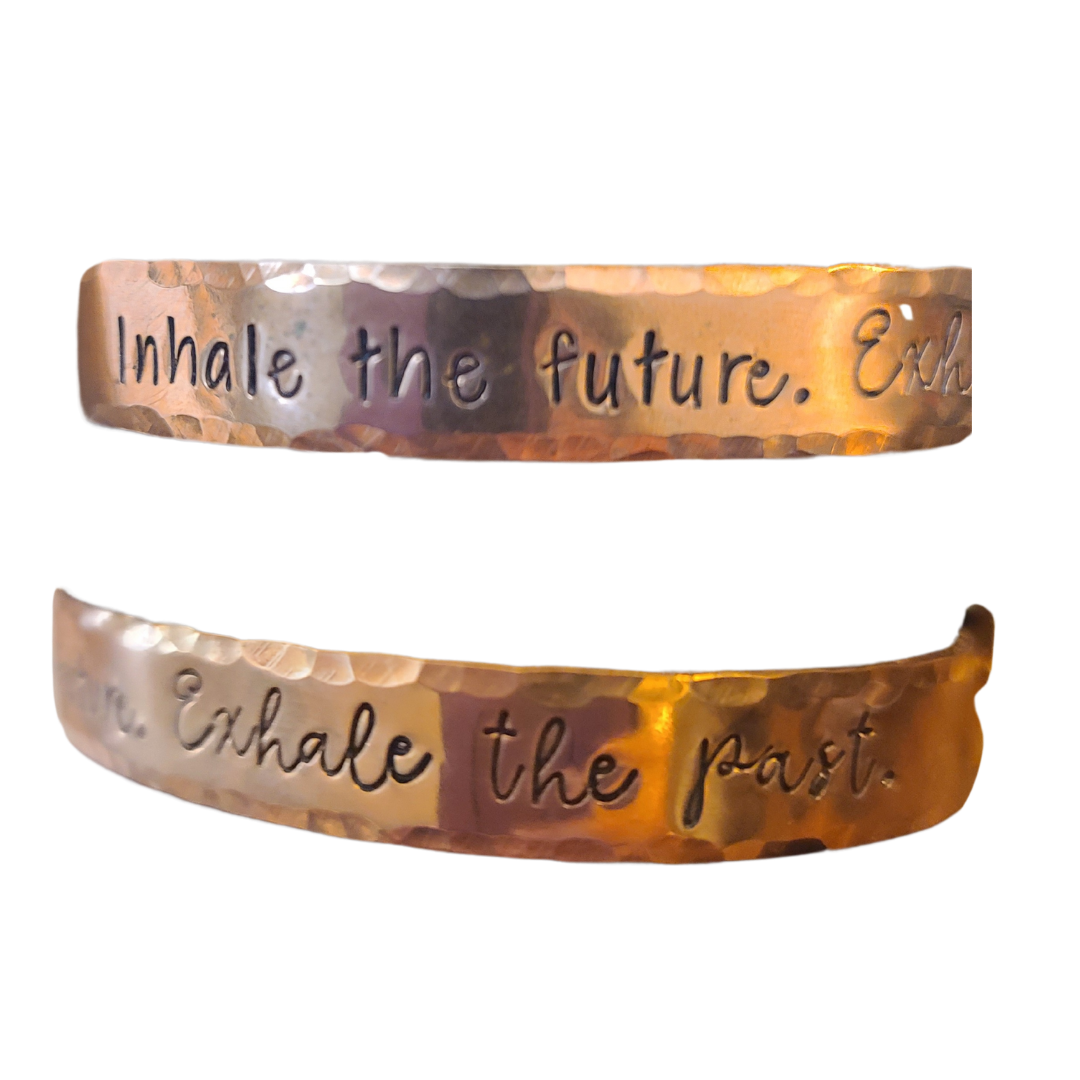 Hand Stamped Copper Bracelets