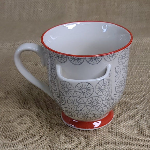 Hand Stamped Teacup Mug