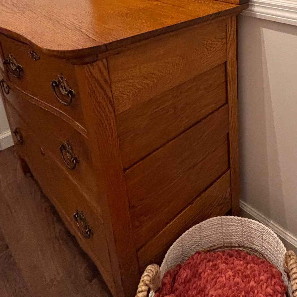 Antique White Oak Dresser