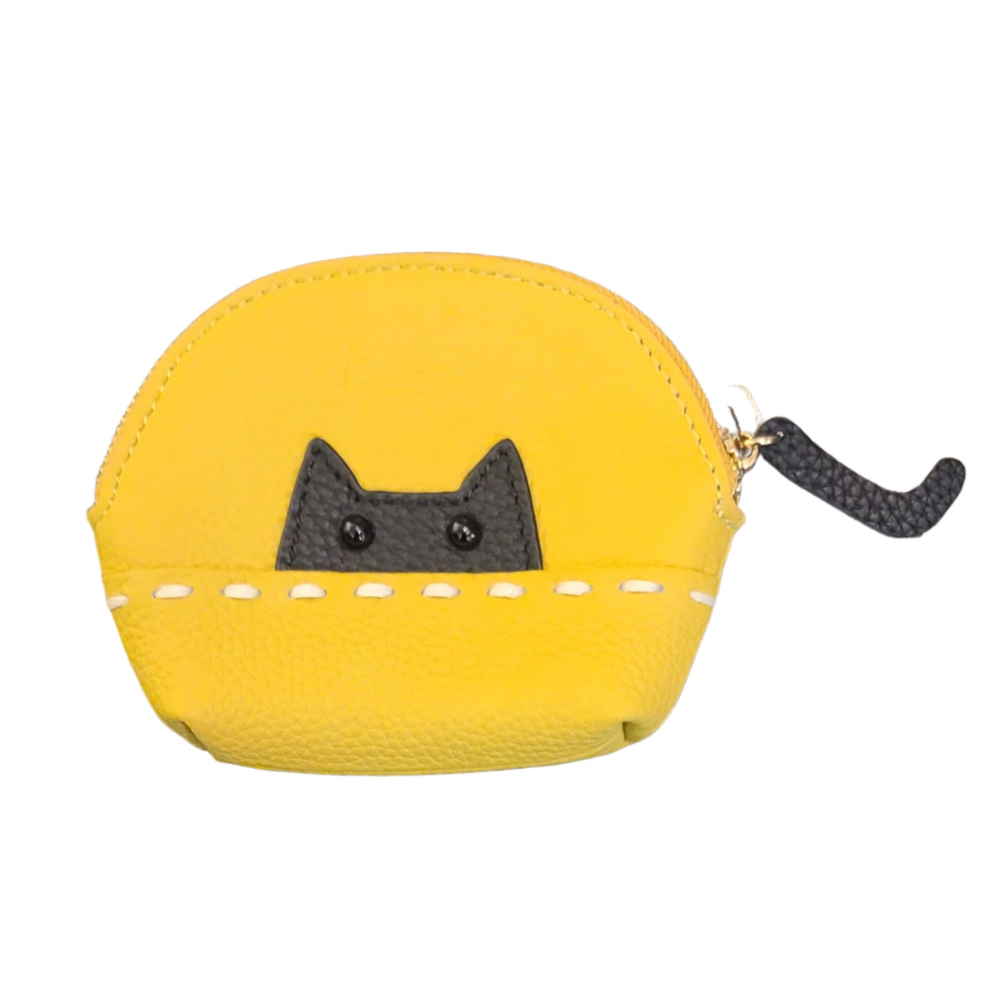 Leather Cat Coin Purse
