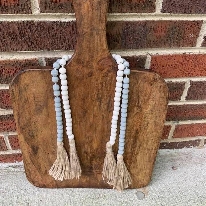 Wooden bead garland
