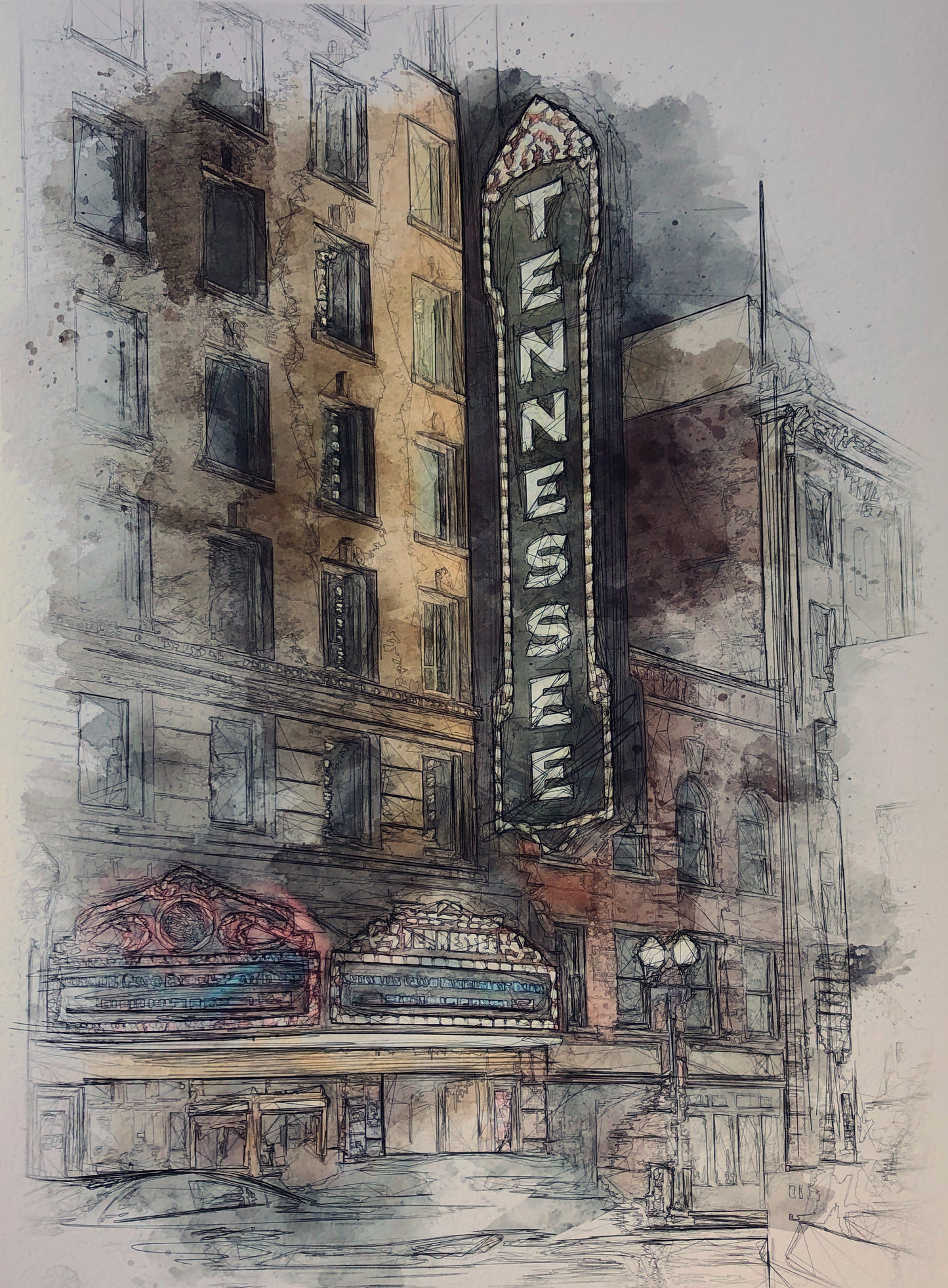Tennessee Theater Art Print