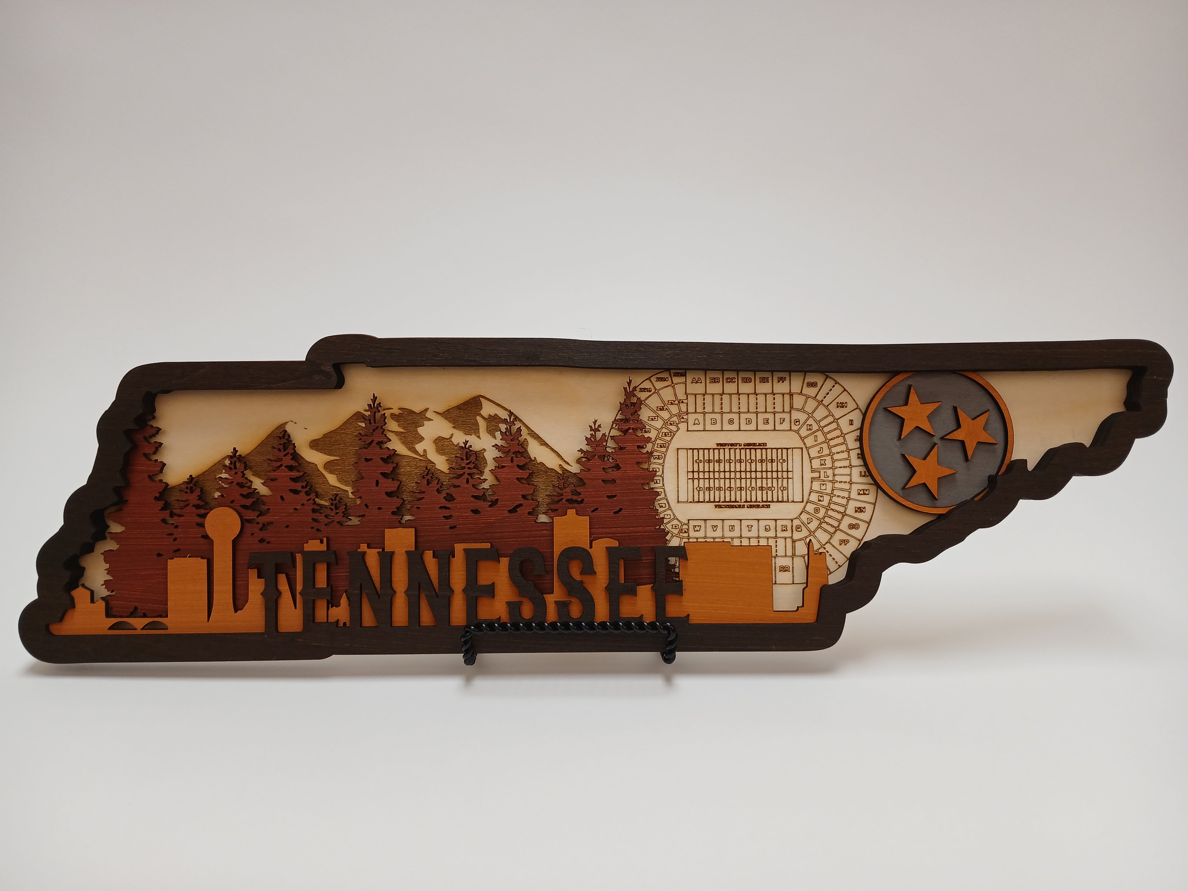 20" Wood Cut Tennessee Sign