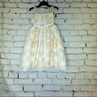 Gold and Ivory Shimmer Dress