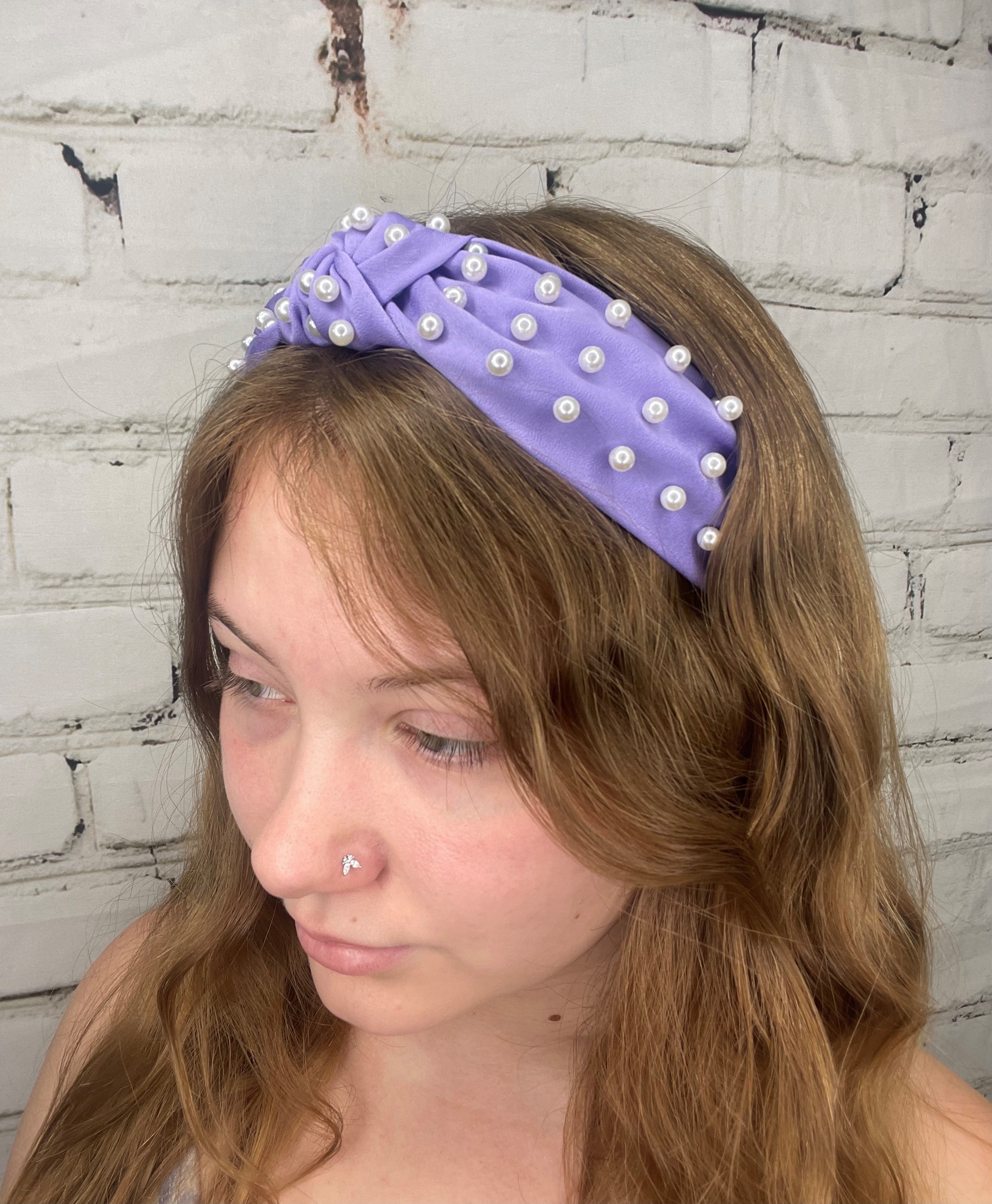 Lavender Pearl Headband