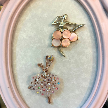 Framed Pink Ballerinas