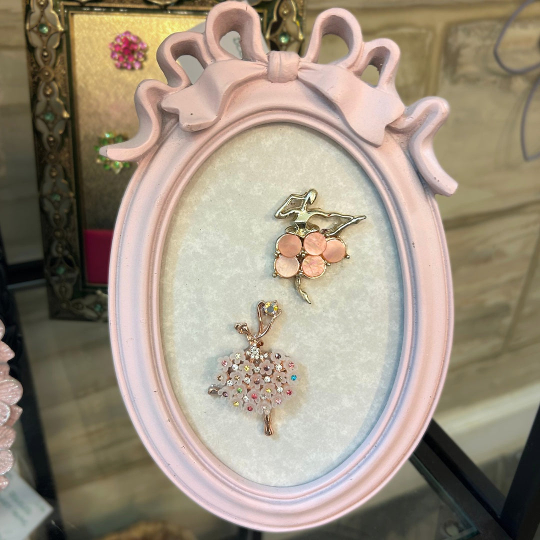 Framed Pink Ballerinas