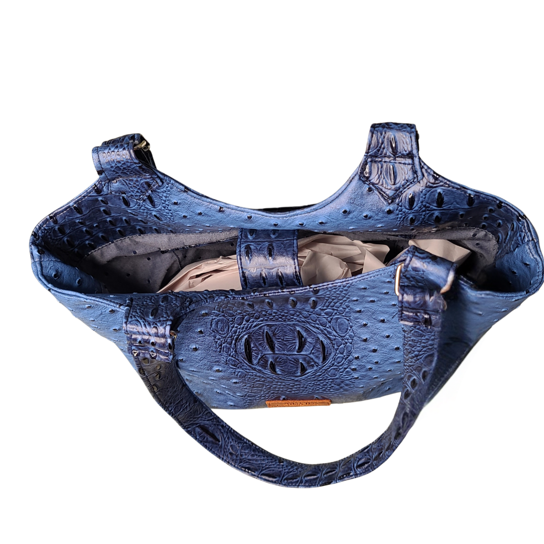 Blue Alligator Purse