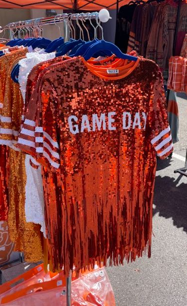 Sequin Gameday Fringe Top