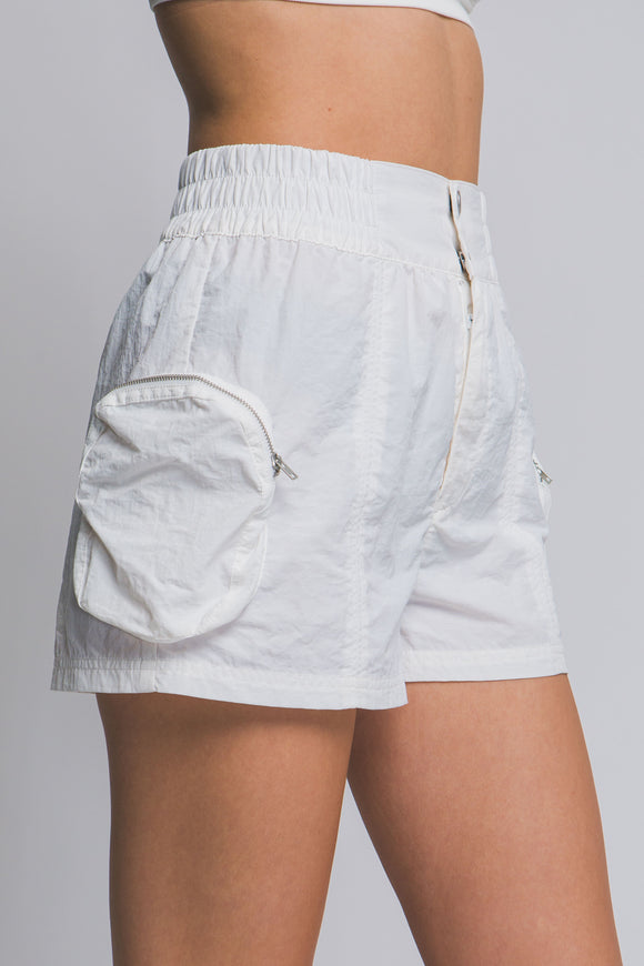 White Cargo Shorts
