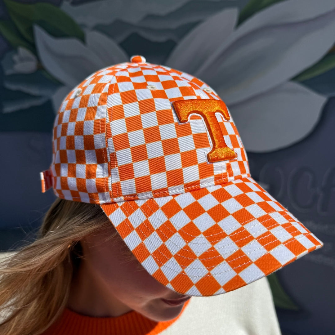 Ladies Checkerboard Tennessee Baseball Cap