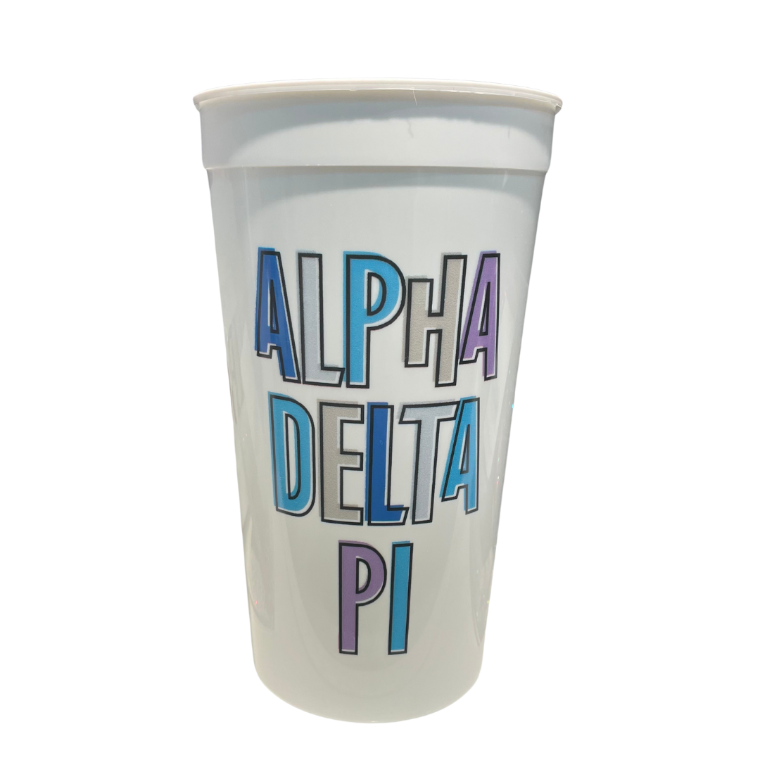 Alpha Delta Pi Plastic Cup