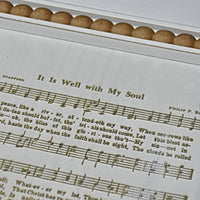 “It Is Well With My Soul” Bead Frame Hymn Sign