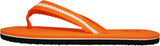 Orange & White Flip Flops For Girls