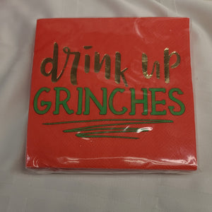 Drink Up Grinches Paper Napkins