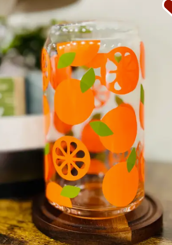 Orange Citrus Glassware