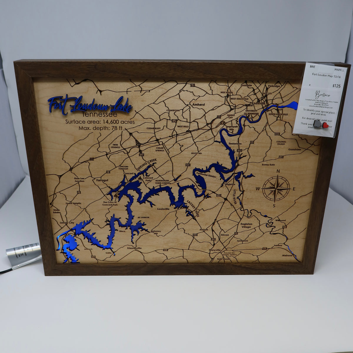 Fort Loudon Lake LED Map