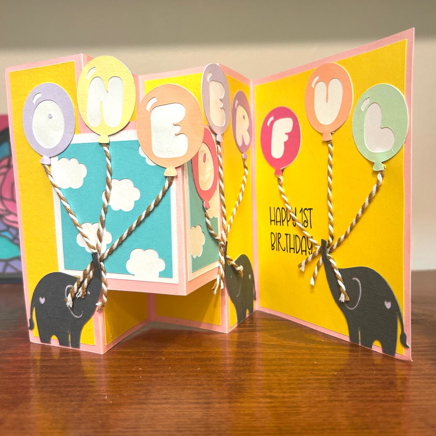 1st Birthday Pop-Up Card