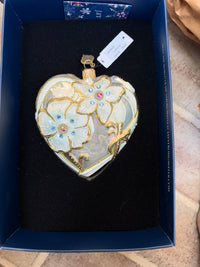 Jay Strongwater Floral Heart Ornament