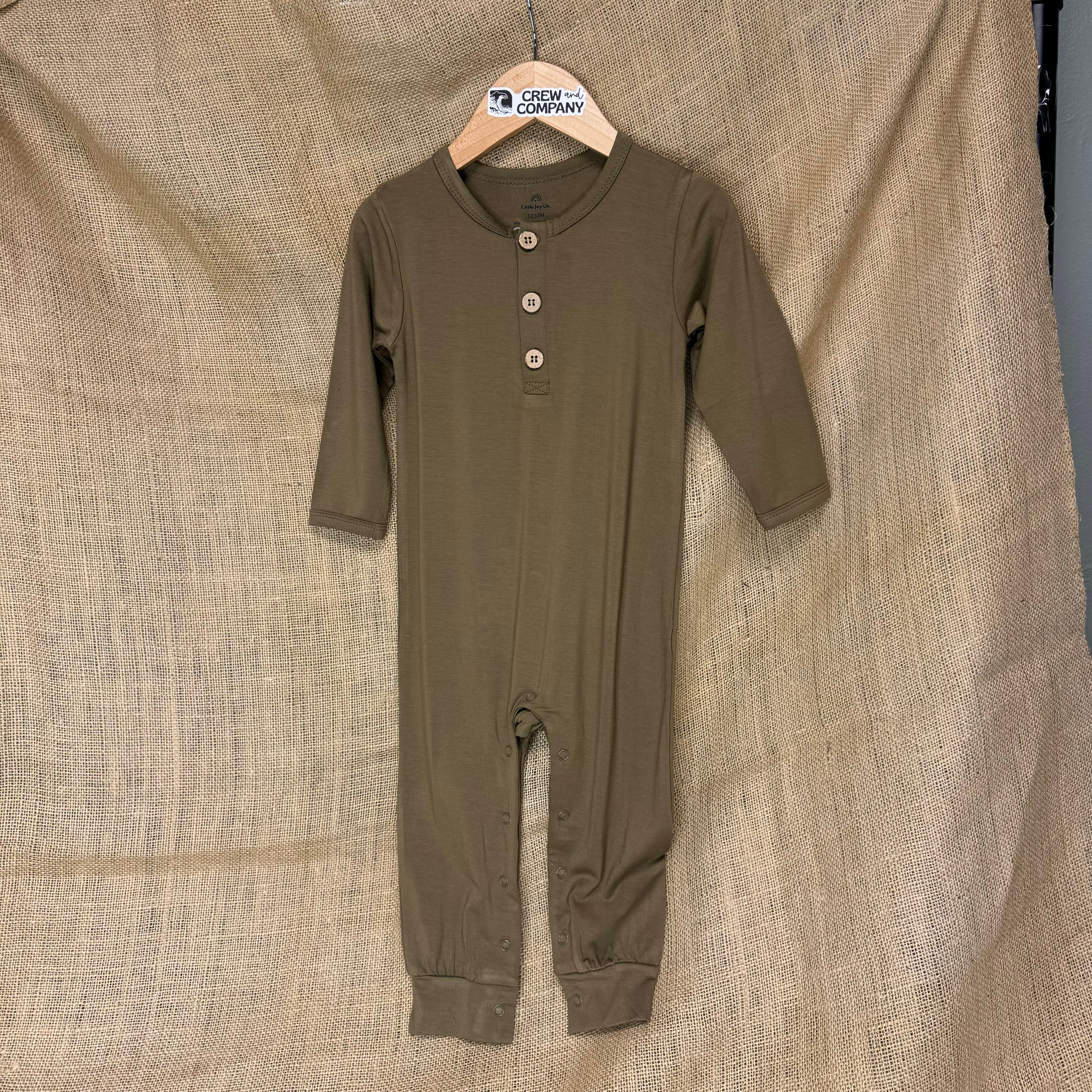 Olive Romper ( Onesie)