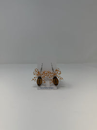 VOLS Bow Football Earrings