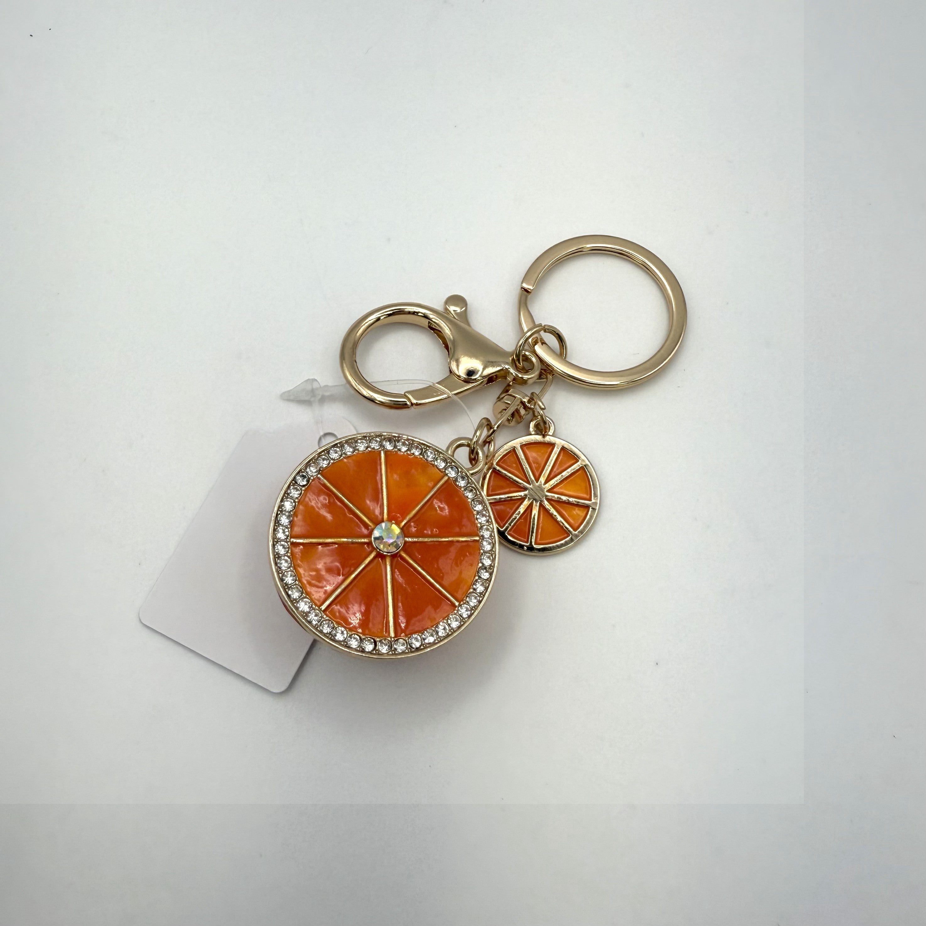 Large Orange Bag Charm