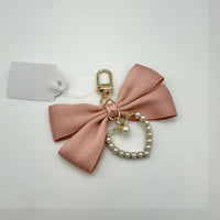 Pink Bow Bag Charm