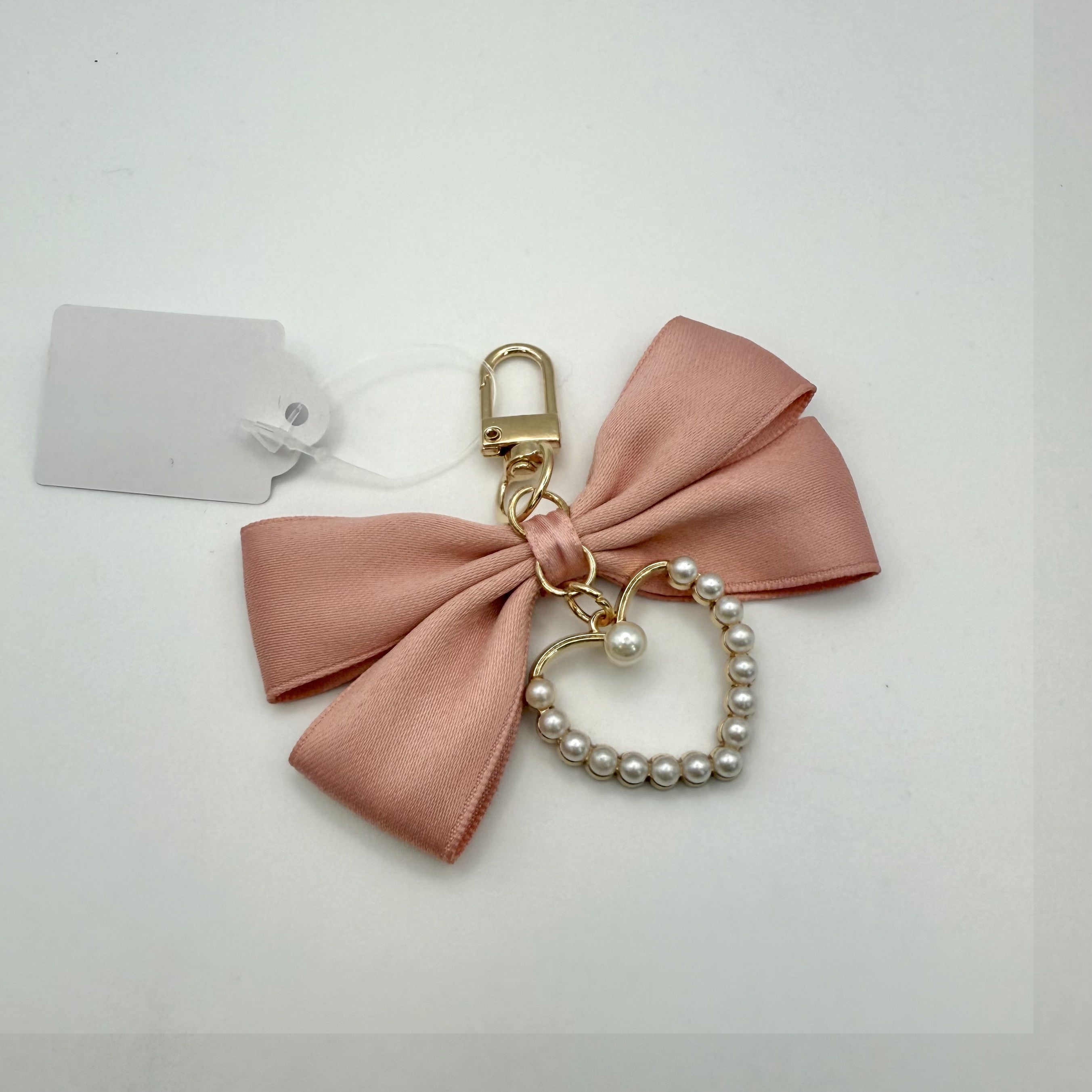 Pink Bow Bag Charm