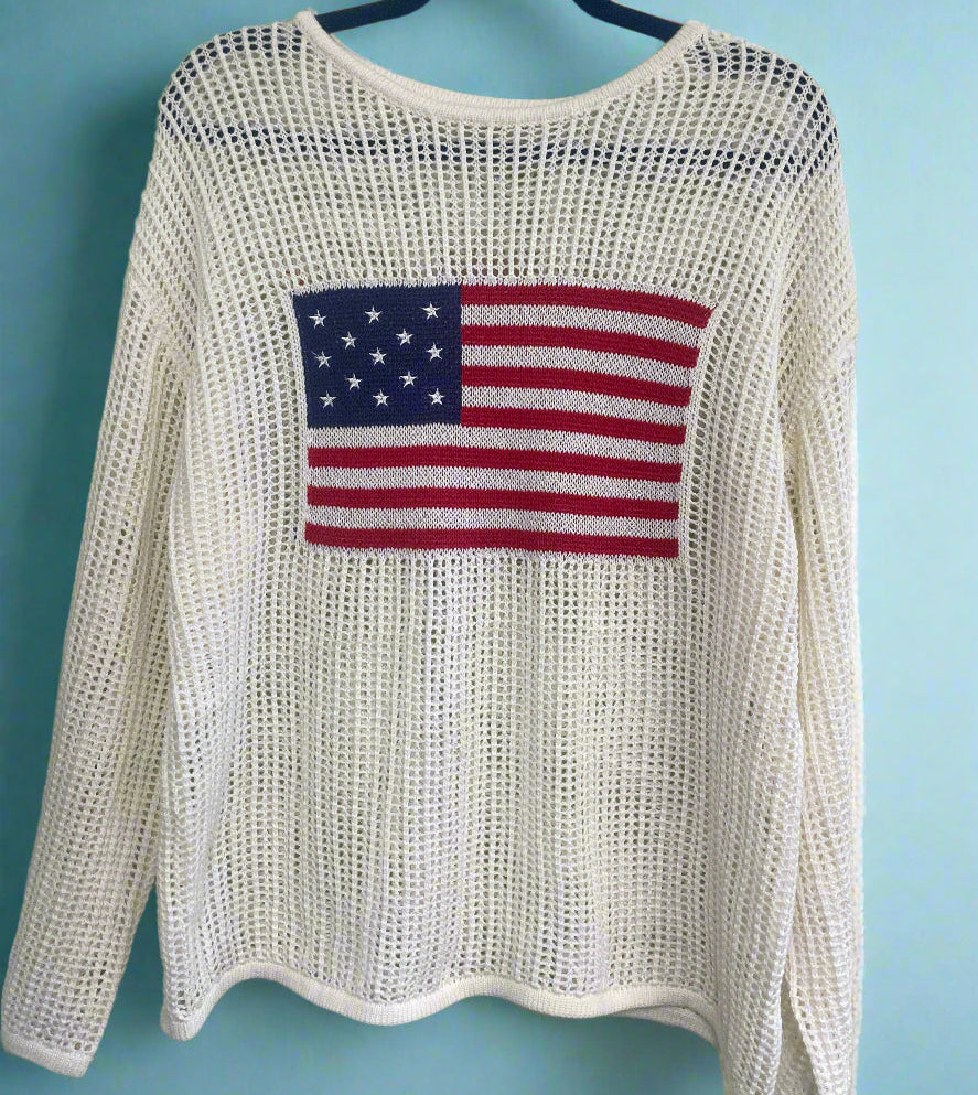 American Flag Sweater