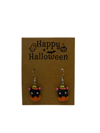 Dangle Cat Earrings