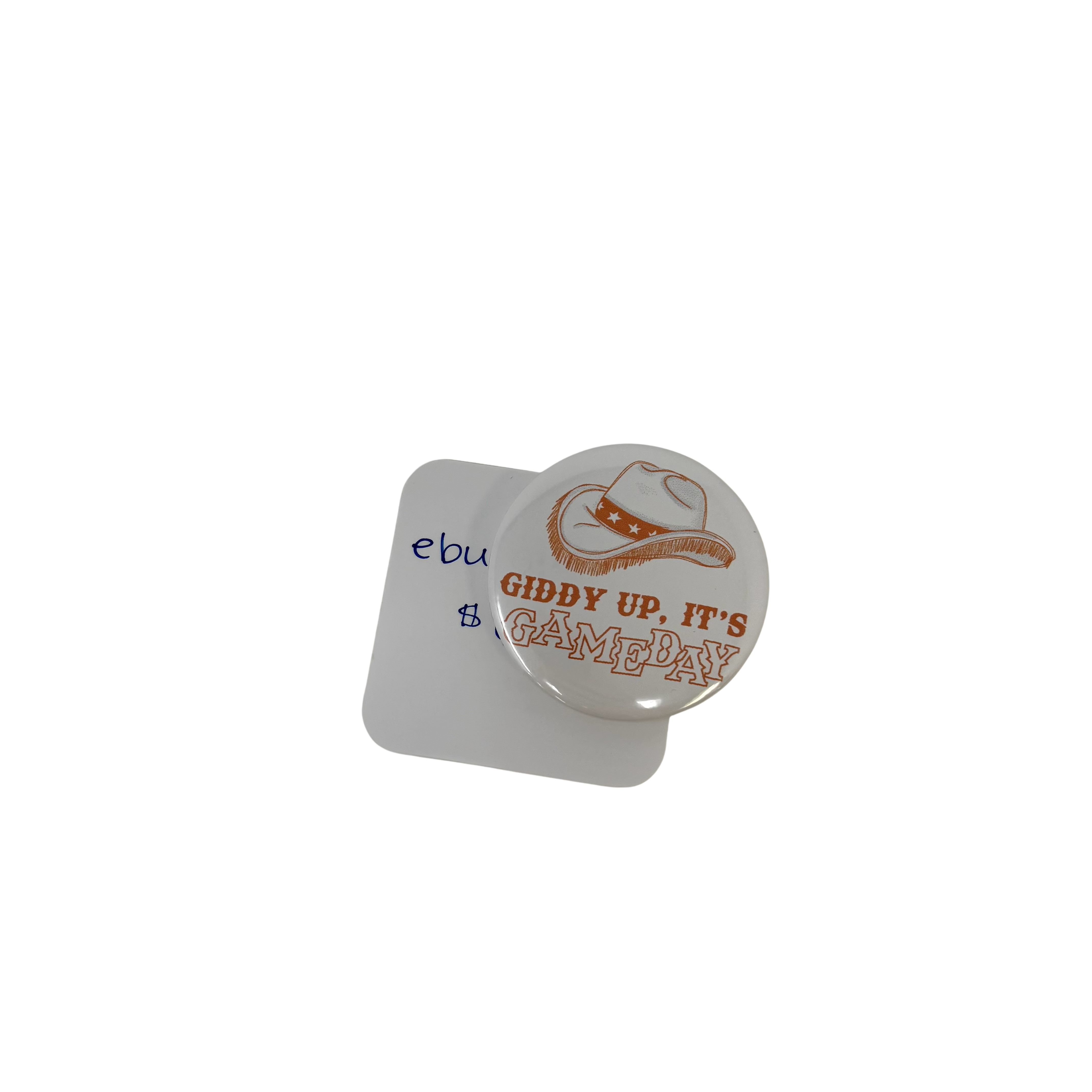"Giddy Up, It's Gameday" Button