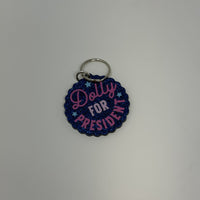 Dolly for President Keychain