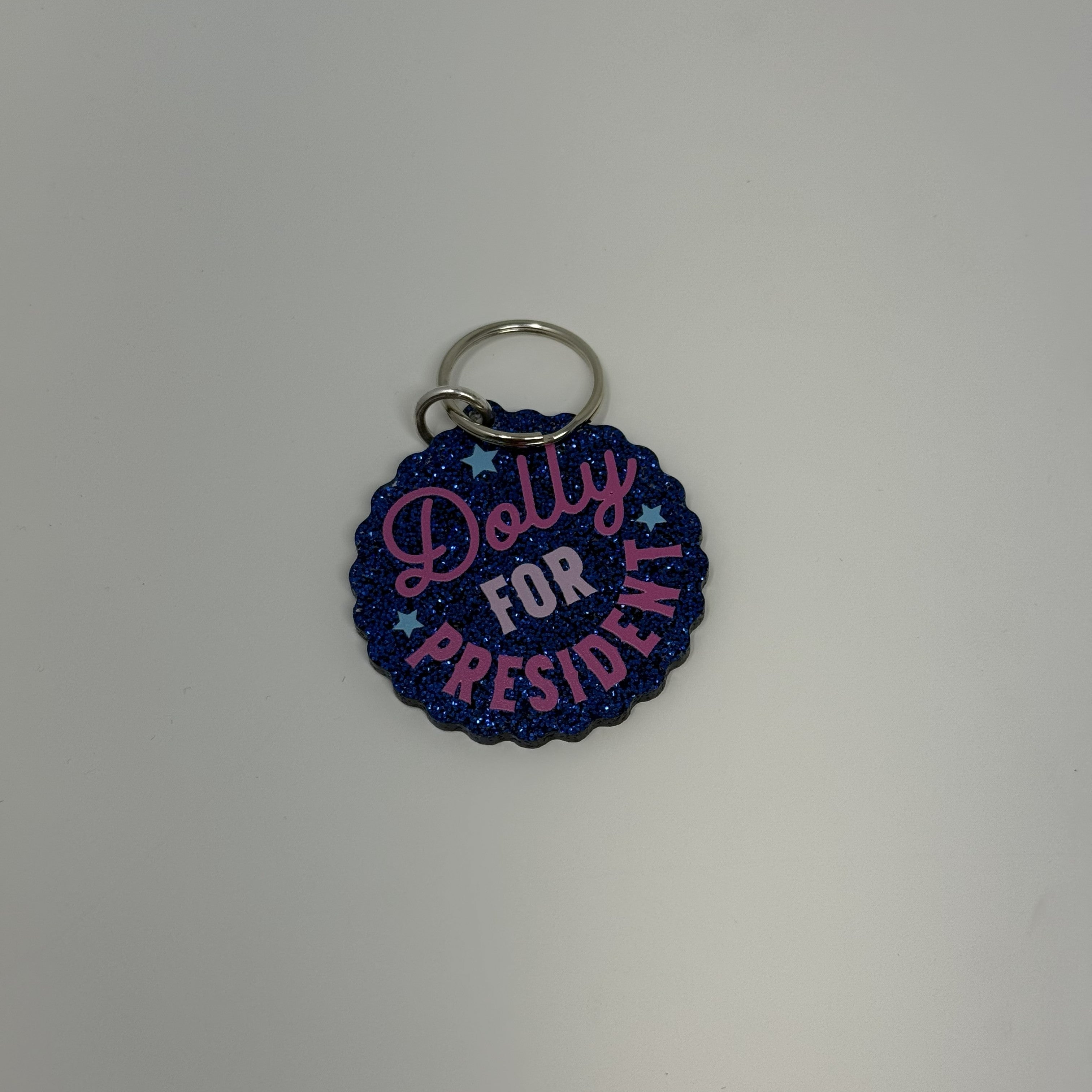Dolly for President Keychain