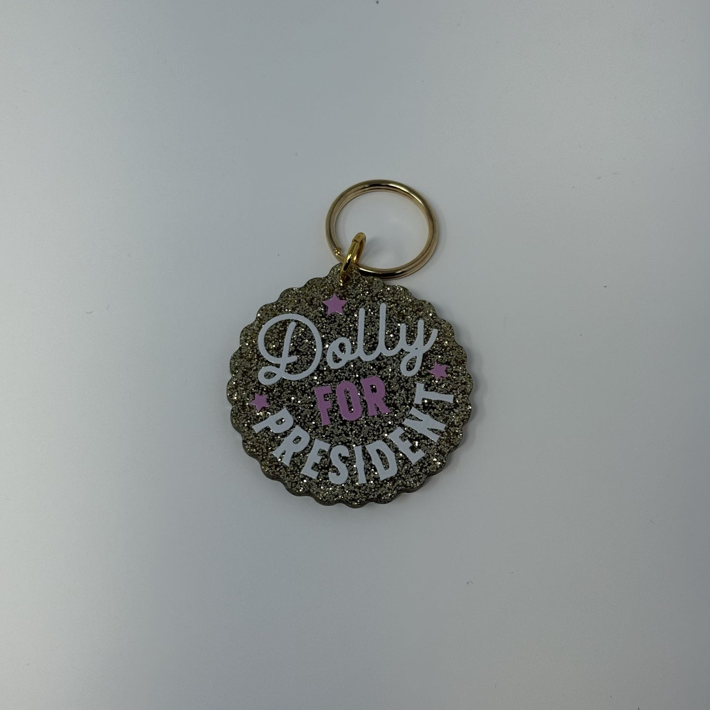 Dolly for President Keychain