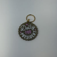 Dolly for President Keychain